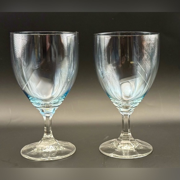 2 Schott Zwiesel Neckar Blue wine/water glasses. 12oz. 6.25”H - Picture 13 of 16